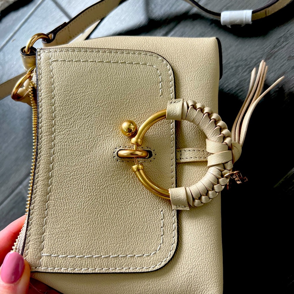 NWT See by Chloe purse. Joan mini bag in cement beige. Retails now $440. Leather